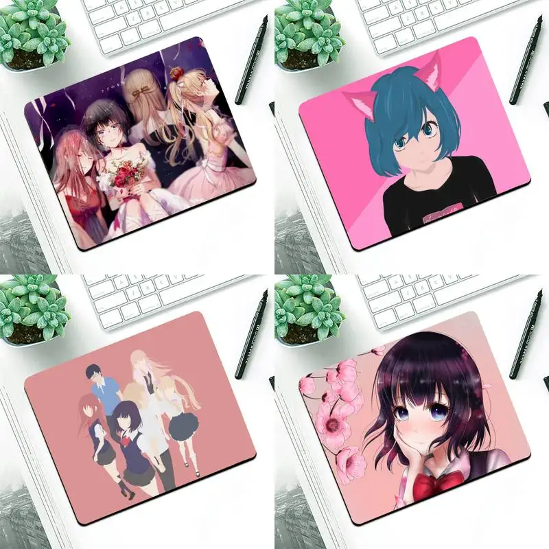 

Kuzu no Honkai Natural Rubber Gaming mousepad Desk Mat Small Pads Rubber Mouse Mat MousePad Desk Gaming Mousepad Cup Mat