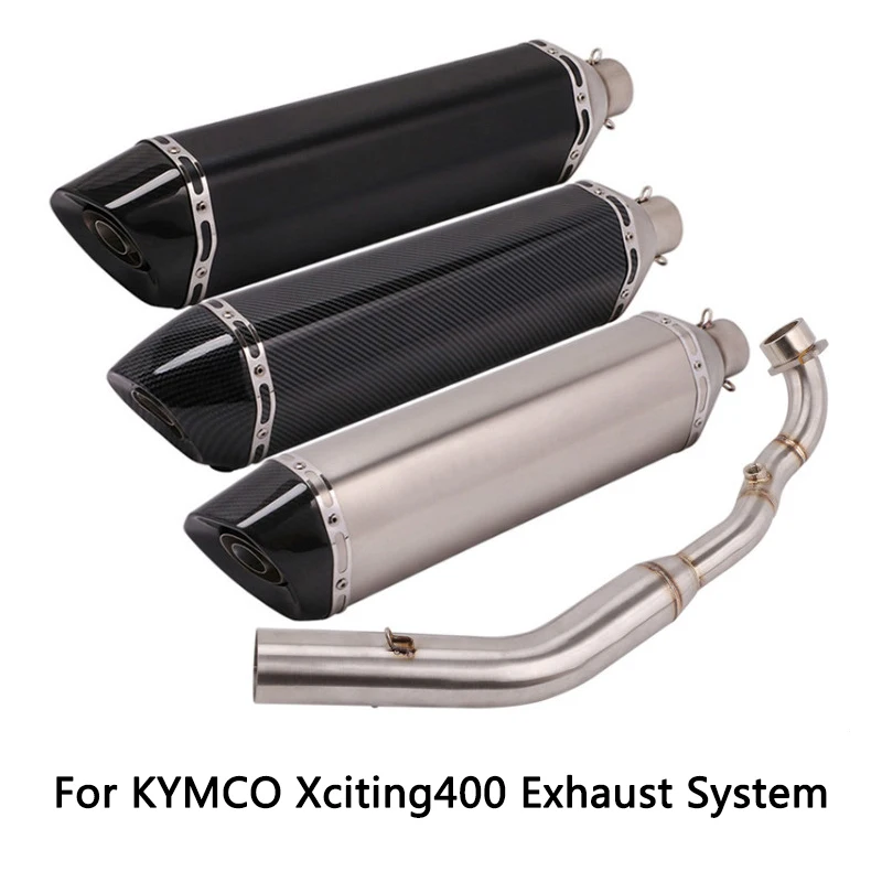 Полный Системы для KYMCO Xciting400 Motrocycle заголовок слипоны глушитель выхлопной трубы 51