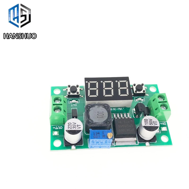 LM2596S LM2596 DC 4,0~ 40 до 1,3-37 в Регулируемый понижающий модуль питания+ светодиодный вольтметр Module модуль