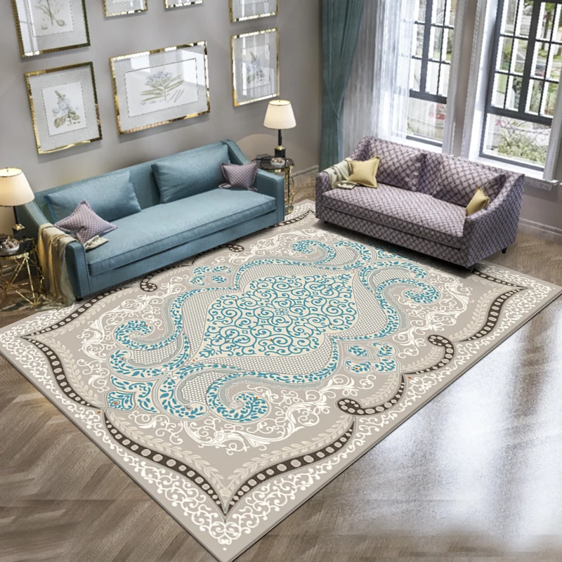 

Europe Noble Palace Carpet For Living Room Home American Carpets Rug For Bedroom Modern Thick Rug Tea Study Area Table Floor Mat