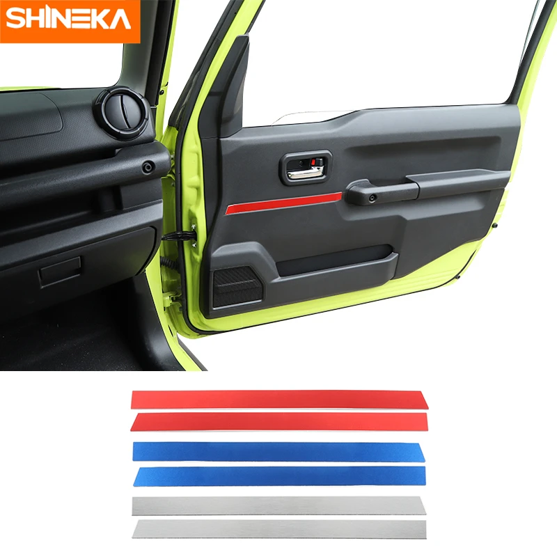 SHINEKA наклейка из алюминиевого сплава для Suzuki Jimny внутренняя декоративная на дверь