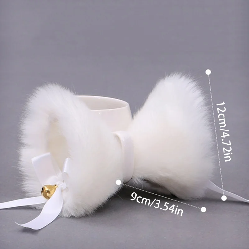 30Color Cat Ears Lolita Hair Clips Japanese Cosplay Anime Cute Furry costume Hairpin with Bowknot Bell Costume Snap Barrette Lug