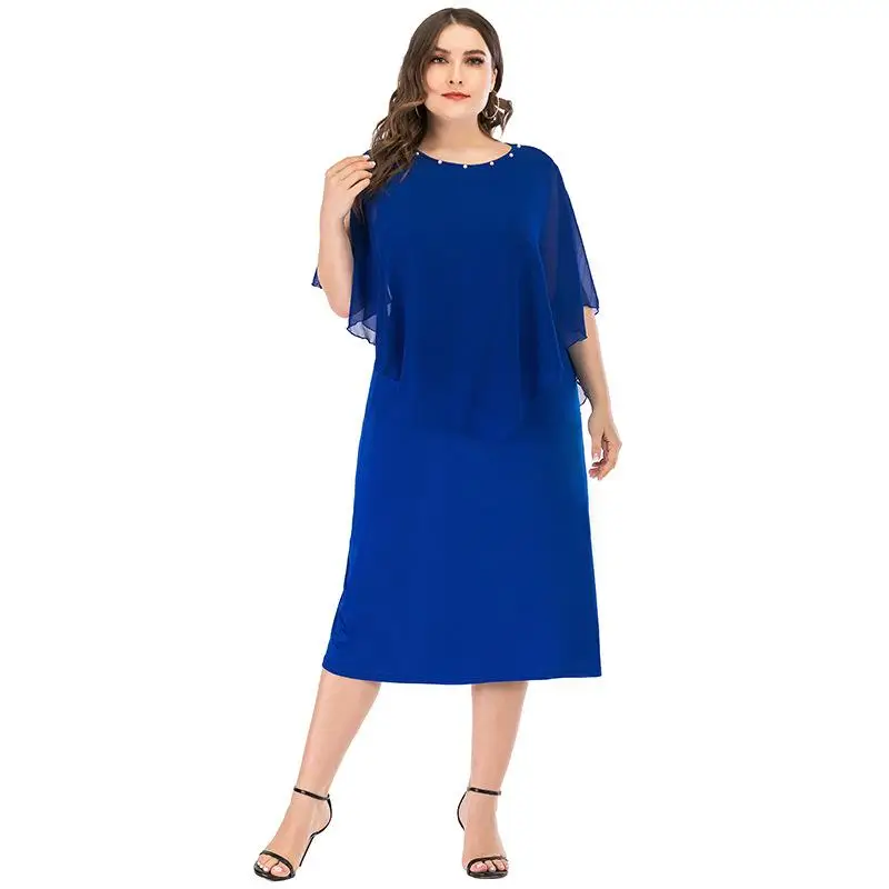 Длинное женское платье COCOEPPS сезона весна-лето 2020 повседневное офисное большого