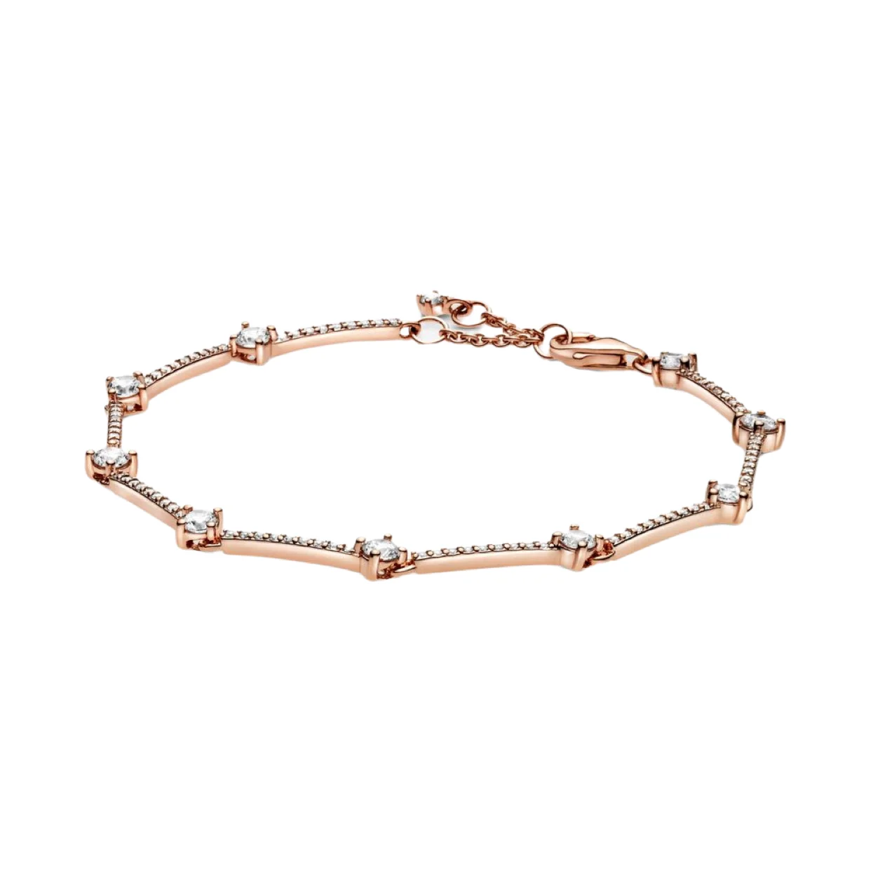 

Hot Sale Real 100% 925 Sterling Silver pan bracelet Love heart crystal bracelet For Women Fit Original DIY Charm Jewelry