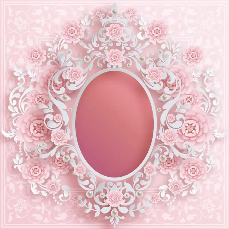 

Floral Embroidery Pattern Flower Photo Backgrounds Customize Newborn Baby Kids Portrait Photography Backdrops For Photoshoot