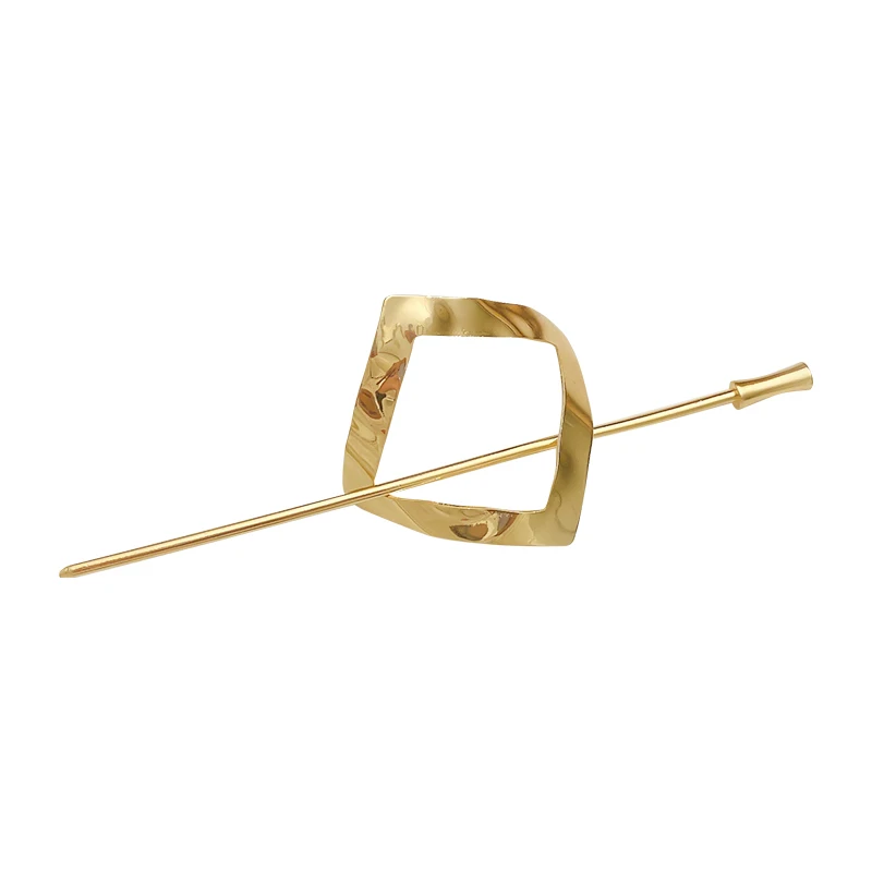 

2021 New Pattern Korean Geometric Metal Hairpin Simple Modern Cool Wind Pan Hairpin Temperament Daily Arc Hairpin Children