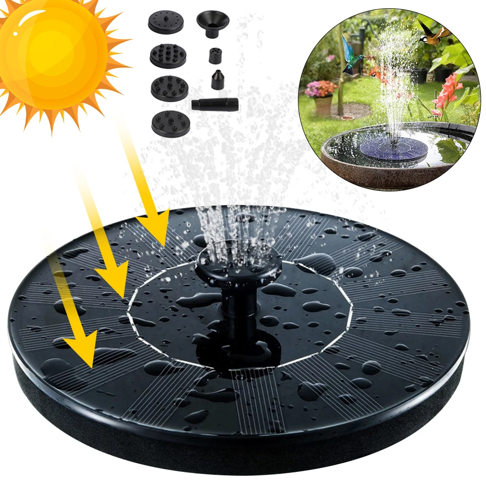 

16CM Solar Water Fountain Floating Solar Fountain Garden Decoration Outdoor Solar Panel Solar Fountain Garden Decoration