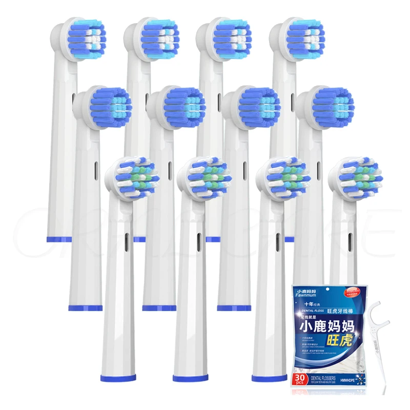 

Replacement Brush Heads For Oral-B Electric Toothbrush Fit Advance Power/Pro Health/Triumph/Vitality Precision Clean/3D Excel