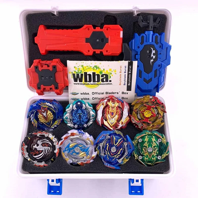 Beyblade Burst Bey Blade игрушка из металла Funsion Bayblade набор коробка для хранения с ручкой пусковая пластиковая коробка игрушки для детей - Цвет: SNH-PT-19