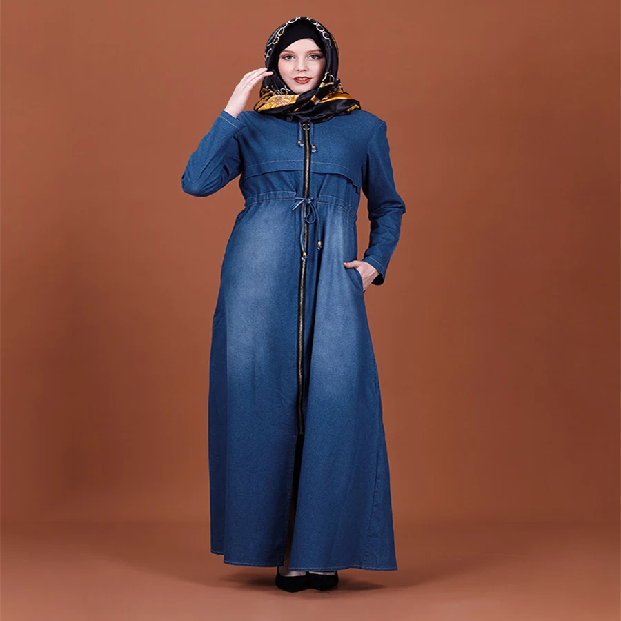 2019 женское элегантное Модное Новое темпераментное тонкое джинсовое платье с