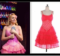 hot selling bad witch musical glinda dress pink dress good witch cosplay dress customization
