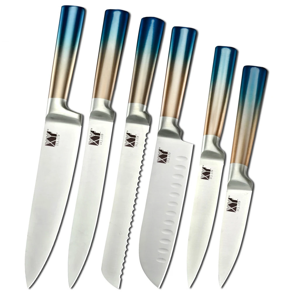 Набор кухонных ножей 6 предметов ножи из нержавеющей стали 8 дюймов нож шеф-повара