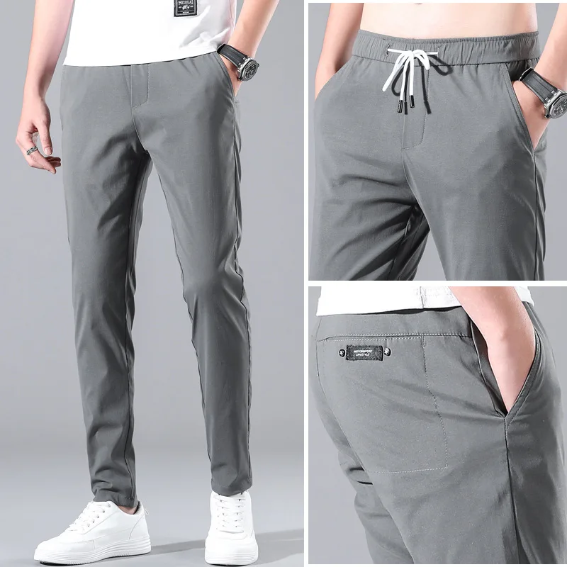 

The new 2021 summer men's casual pants xia men straight leisure male height pants pants male easy work