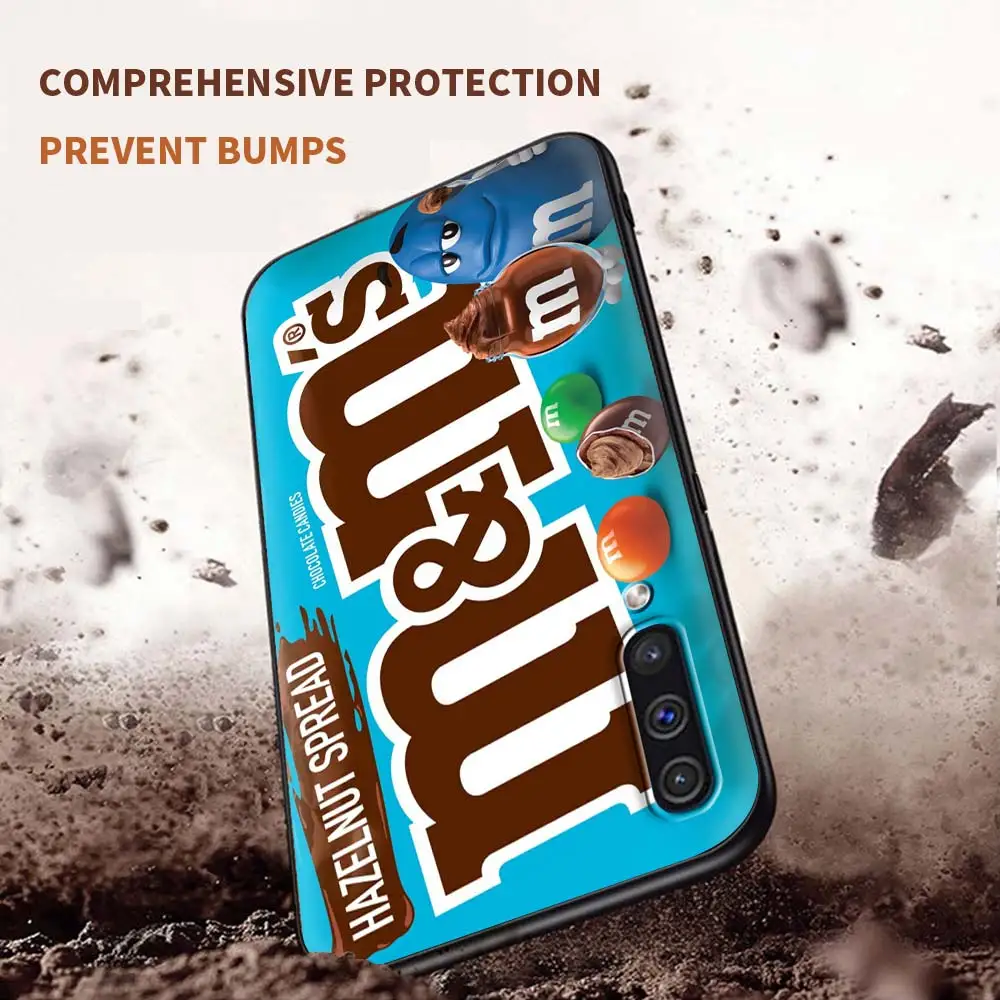 

M&M's Chocolate Soft Case for Samsung Galaxy A50 A51 A70 A71 A21s A10 A30 A20e A40 A20s A10s Silicone Capa Phone Cover