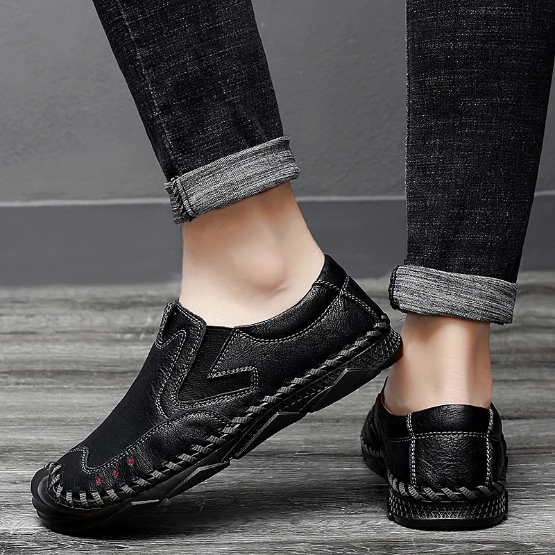 

size sandals trend cuero for trends informales products Shoes Men Breathable new formal men Casual slip leisure breathable de