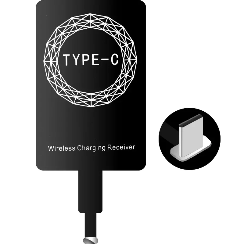 5 V/2A QI Беспроводная зарядная площадка зарядного устройства с кабелем micro usb для samsung Galaxy S7 S6 EDGE S8 S9 S10 Plus для Iphone 8 X XS MAX XR - Тип штекера: For Type c Receiver