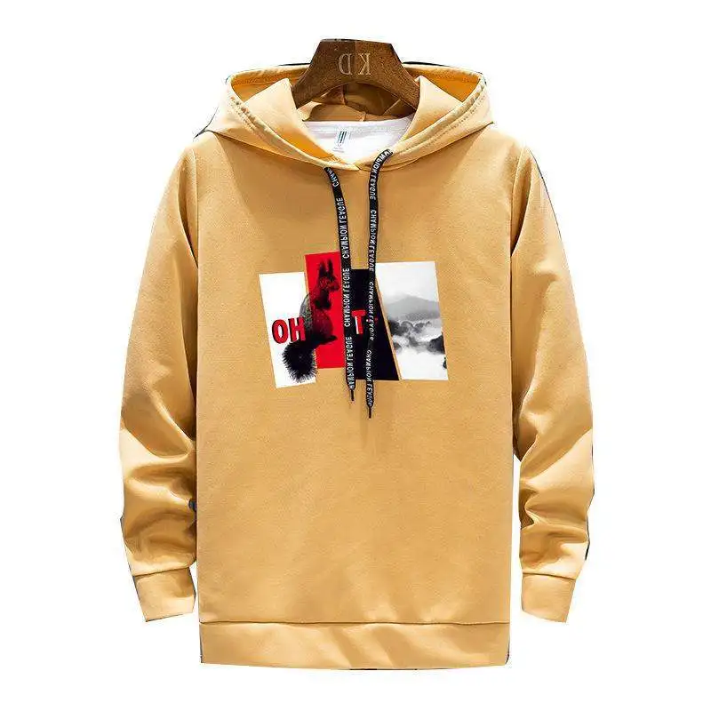 

Spring Men's Long-Sleeved Head-Up Men's Korean Version Of The Trend Of Young Students Handsome. Hoodies Fashion hoodies