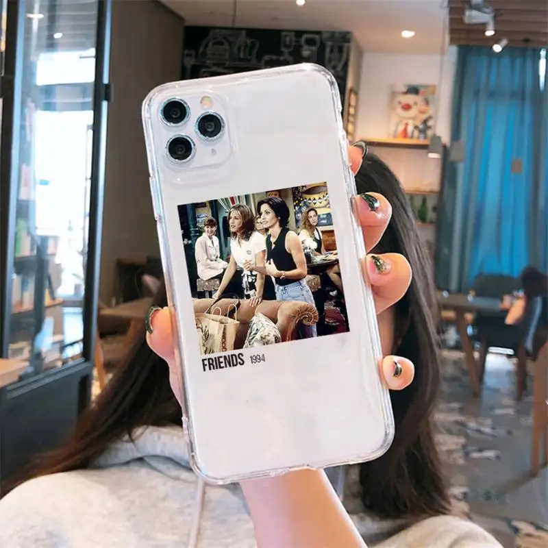 

friends TV aesthetic painting high quality Phone Case Transparent for iPhone 6 7 8 11 12 s mini pro X XS XR MAX Plus