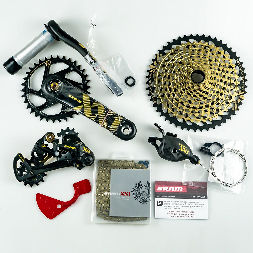 SRAM XX1 Eagle Groupset 1x12-speed - Boost gold (коленчатый набор + кассета цепь задний переключатель