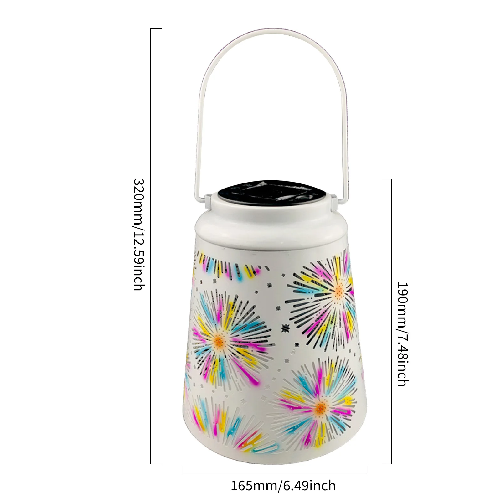 

Hanging Hollow Projection Light Outdoor Lighting LED Solar Fireworks Lantern Lights Landscape Lights For Path Courtyard Garden