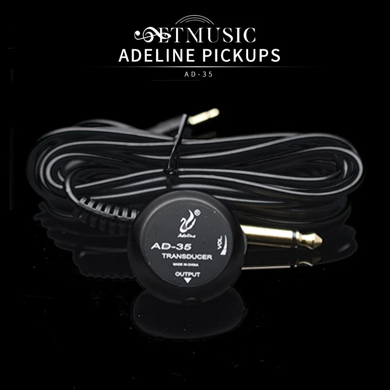 Мини усилитель звукоснимателя Adeline AD 35 преобразователь пьезодатчик для