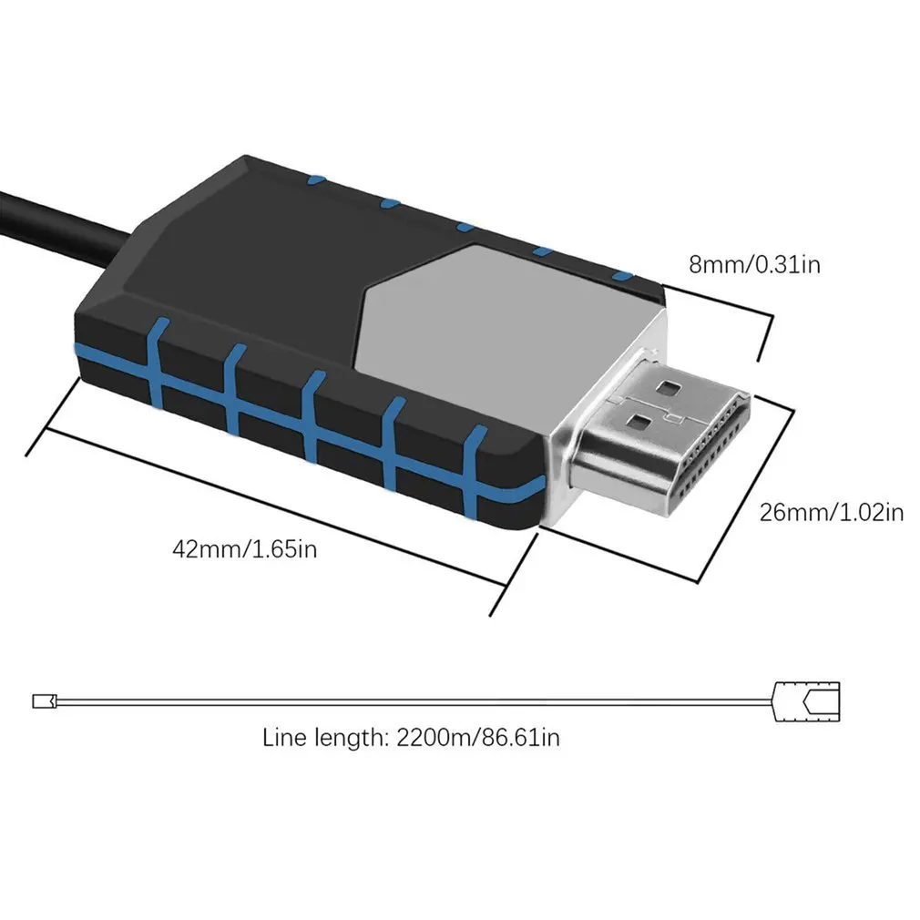Адаптер MHL с USB Type C на HDMI совместимый кабель 1080P HD для ТВ телефонов Android Samsung провод