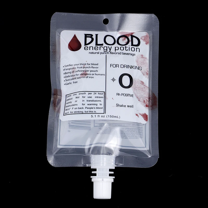 10pcs 150ml Halloween Cosplay Drink Container Bag Vampire Blood Pouch Props Zombie Beverage Drinks Bags Food Class PVC - купить по