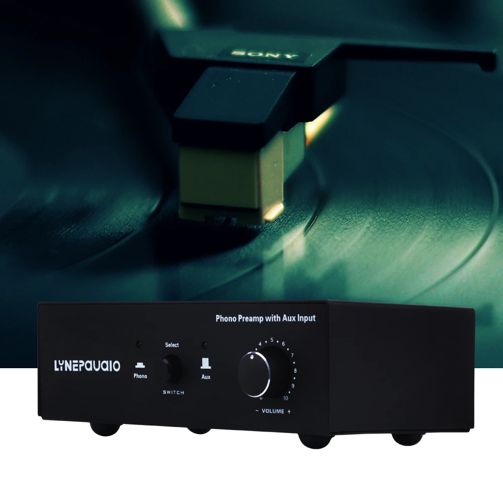 

KYYSLB B855 Record Player Vinyl Record Player MM Phono Amplifier Preamp Phono Amplifier PHONO Line Switching Input Amplifier