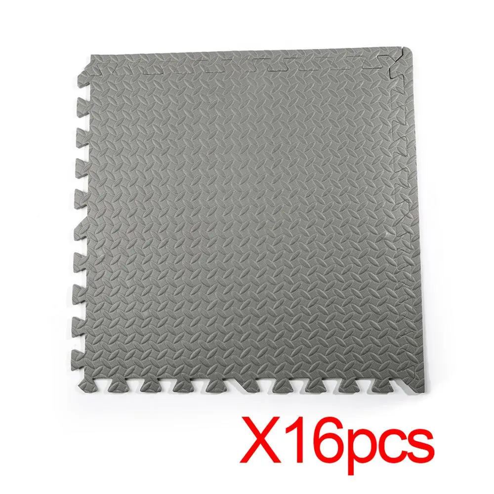 Goedkoop 16Pcs 60*60Cm Eva Blad Graan Vloer Sport Bescherming Gym Mat Antislip Soft Foam Splicing Tapijten Dikker Shock Kamer Workout Yoga Mat