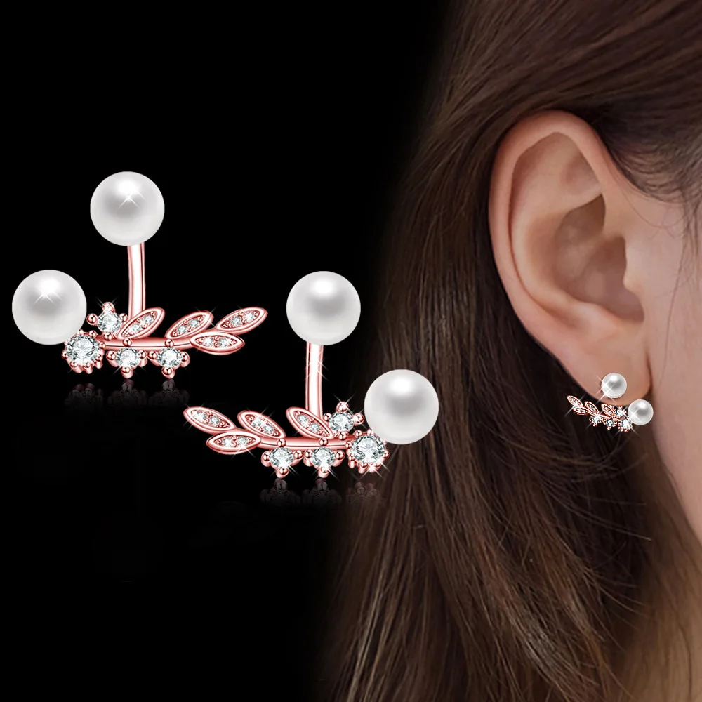 Высокое качество Мода 925 anillos серебряные кубические циркониевые серьги для женщин подарок Кристальные жемчужные серьги аксессуары ювелирные изделия