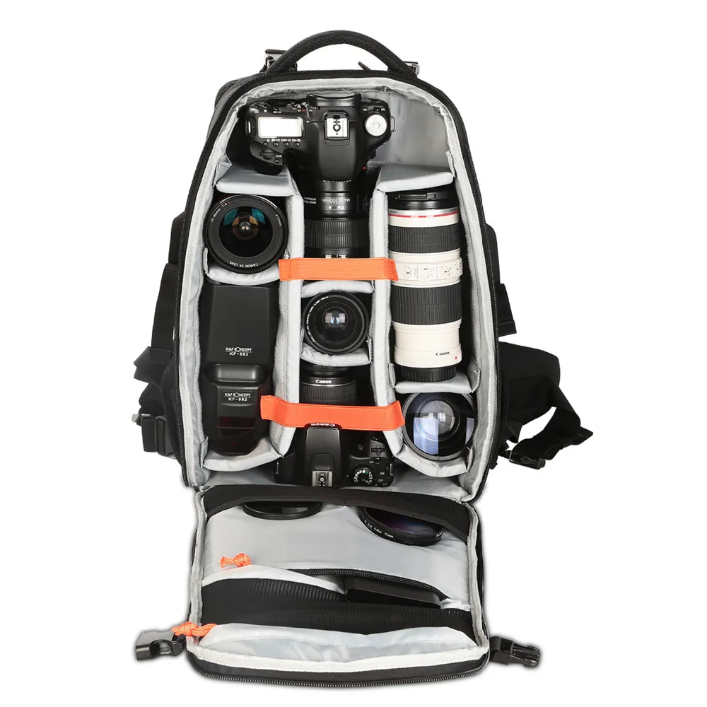 K& F концепция водонепроницаемый цифровой DSLR фото мягкий рюкзак дождевик ноутбук 15," многофункциональная камера Мягкая Сумка видео чехол