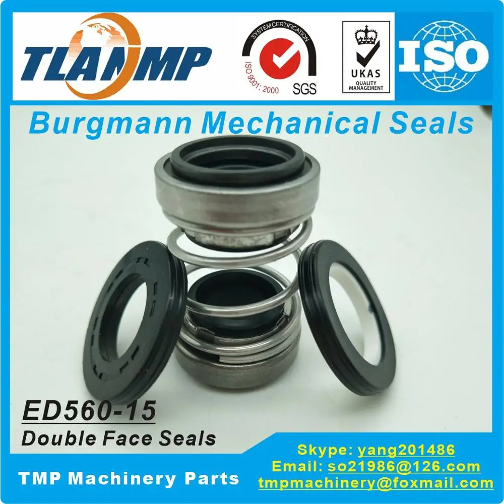 560D 15 Burgmann двойное механическое уплотнение (ED560 15) для насоса (материал: CE/CA/NBR +