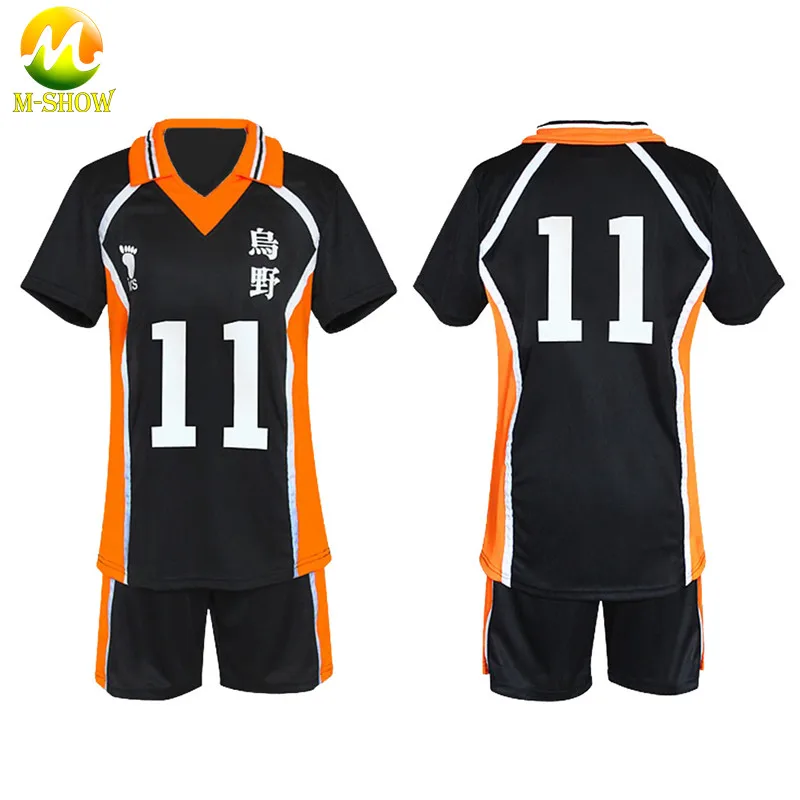 Haikyuu Косплей Костюм Karasuno старшая школа волейбол клуб Хината Shyouyou спортивная