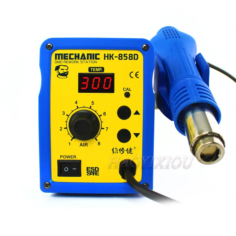 Механик HK 858D 220 В 650 Вт бессвинцовый цифровой дисплей горячего воздуха пистолет