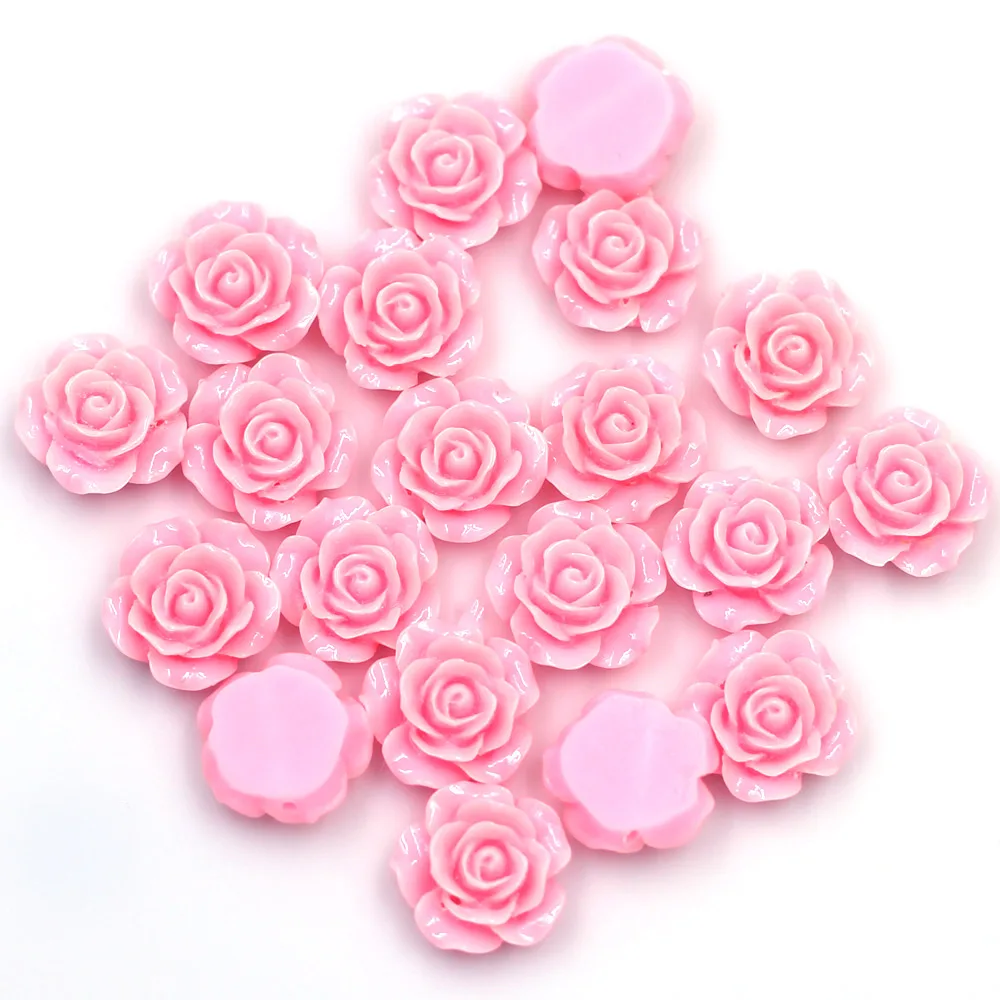 

Бусины-разделители для ушей, 25 шт., кабошоны, базовая рамка камеи, роза, цветок, плоская задняя сторона, смола, скрапбукинг, Розовые ювелирные ...