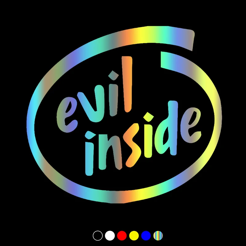 

CS31093# Die-cut Vinyl Decal Evil inside Car Sticker Waterproof Auto Decors on Car Body Bumper Rear Window