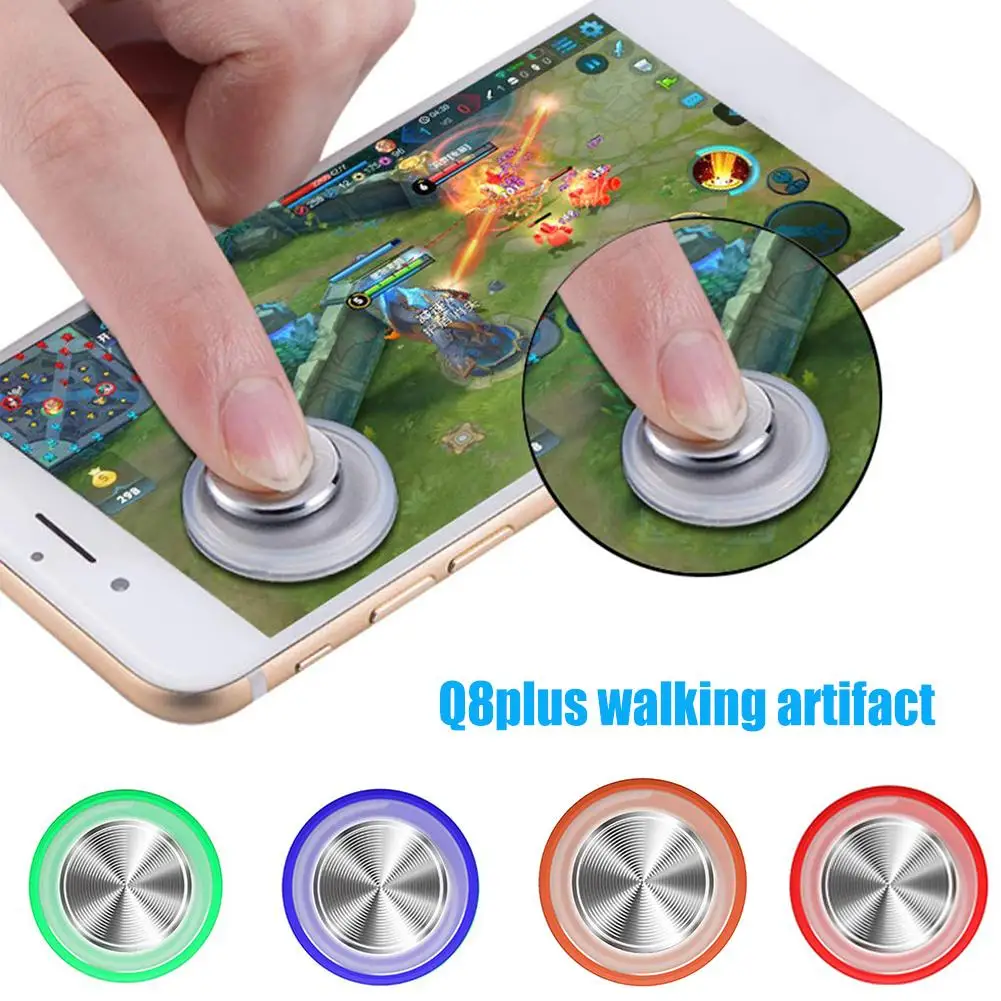 

Newest Q8 plus Mini Round Game Joystick Touch Screen Controller Mobile Phone Tablet Game Helper For PUBG Mobile Arena Of Valor