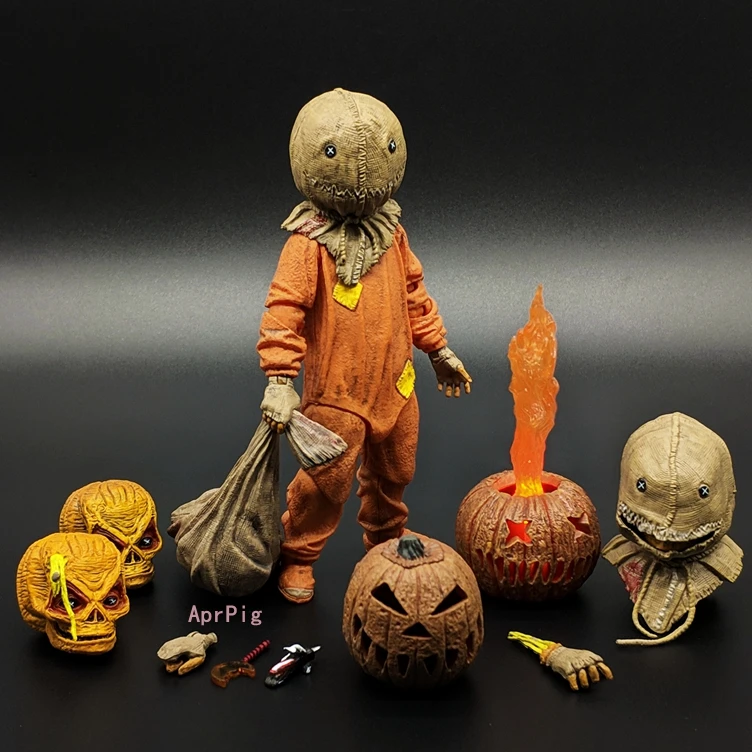 15 см фильм из ПВХ движущаяся фигурка ужасные кукла трюк или лечения Sam Тыква
