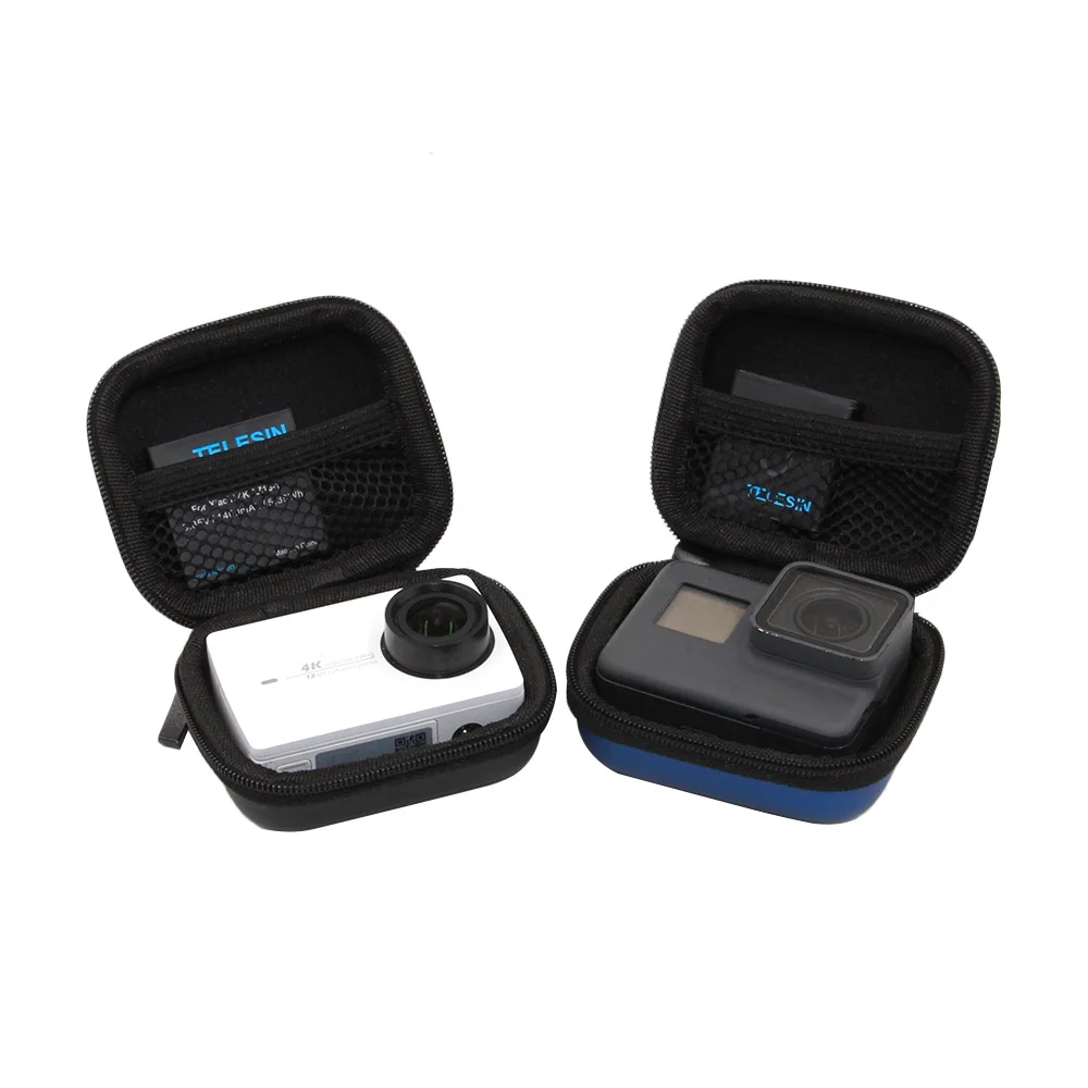 

Portable Action Camera Bag waterproof Case For Xiaomi Yi 4K Gopro Hero 8 7 6 4+ black SJCAM Sj4000 EKEN H9 Accessories kits