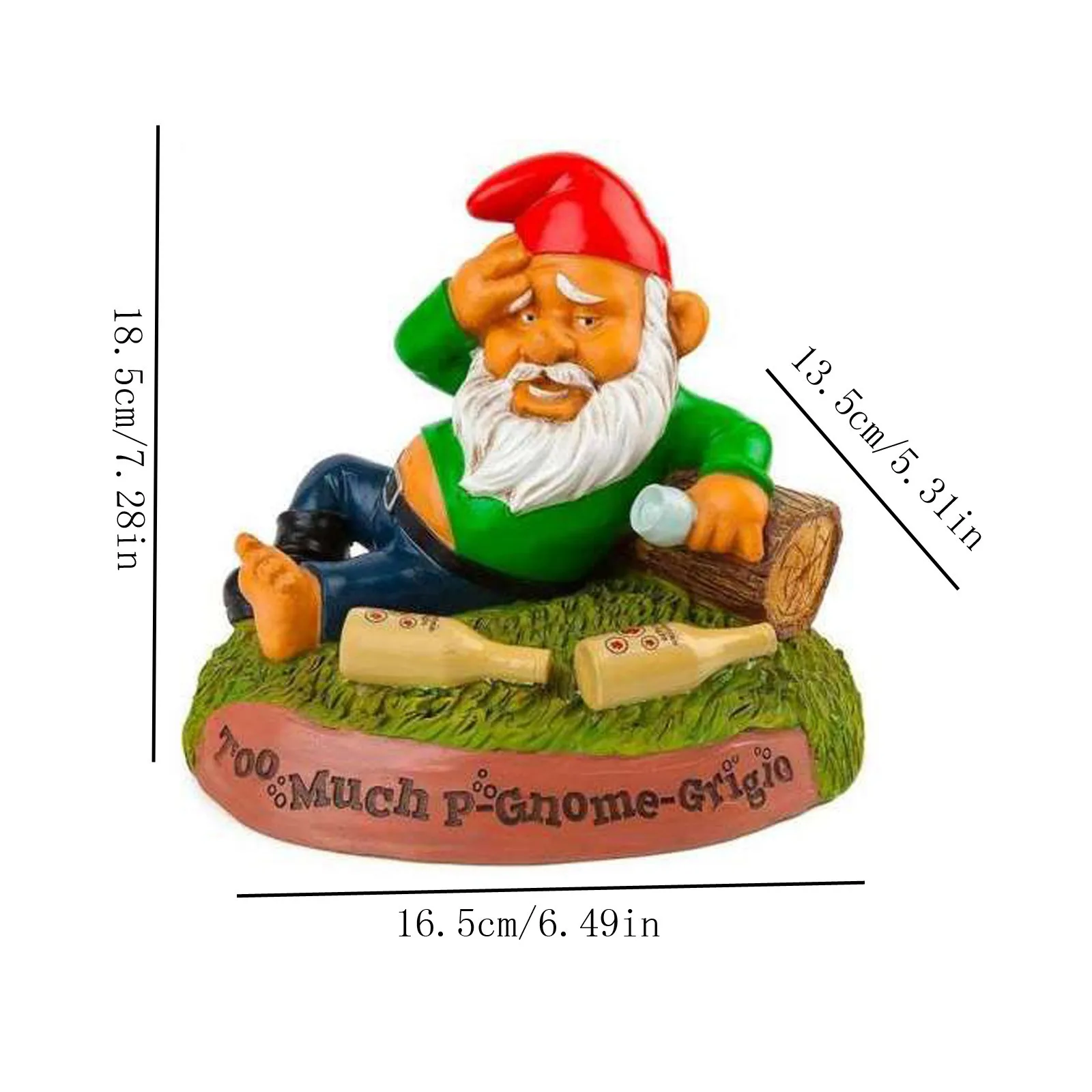 

1pcs Fairy Garden Drunk Gnomes Miniature Ornaments Set Mini Dwarf Bonfire Statues for Planter Flowerpot Decor Accessories 2021