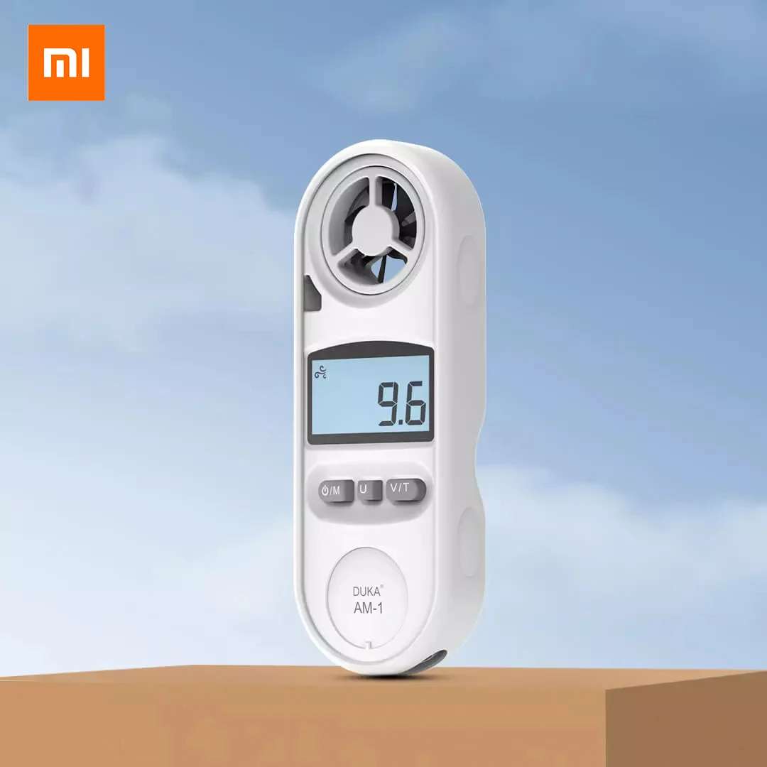 

Xiaomi DUKA Digital Anemometer Wind Measuring Instrument Finger-sized Can Measure Wind Speed and Temperature At The Same Time
