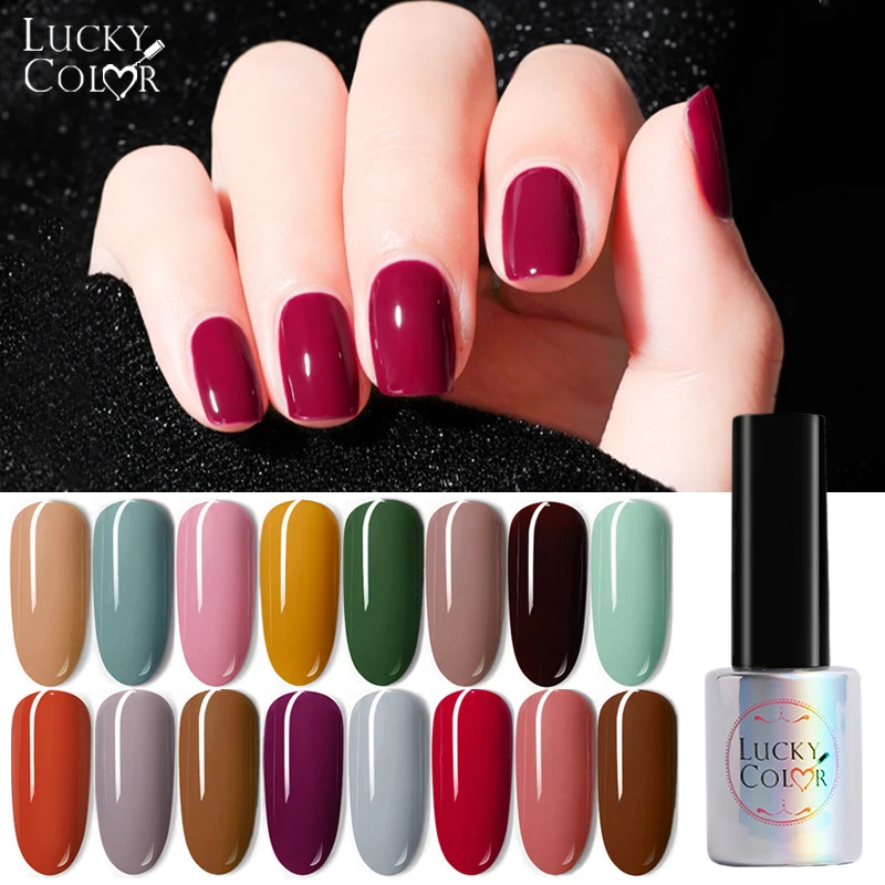 18 цветов лак для ногтей 10 мл Одноцветный зеленый серый коричневый долговечный