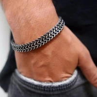 2021 new trendy cuban chain men bracelet classic stainless steel chain bracelet for men women jewelry gift