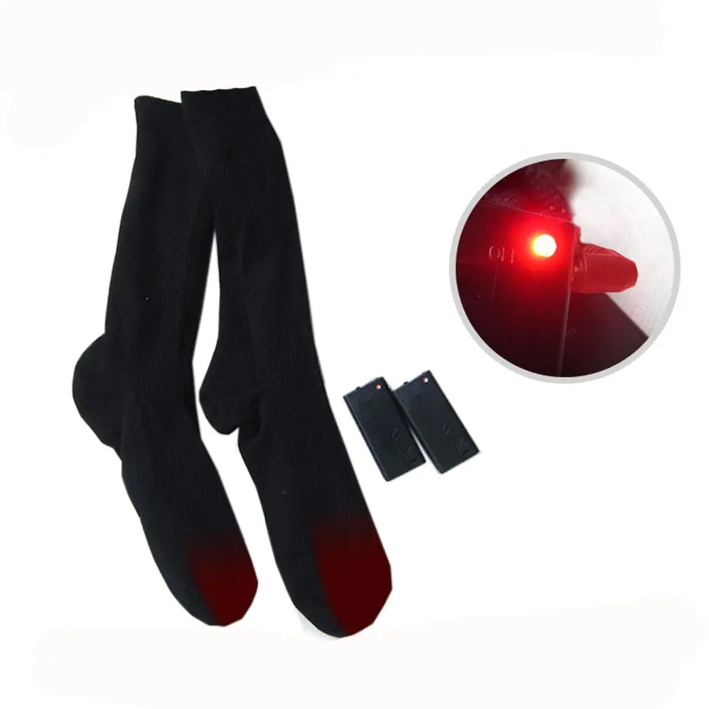 Носки с электрическим подогревом регулируемой температурой длинные хлопковые