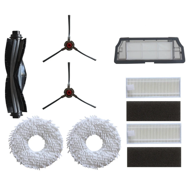 

For ECOVACS Deebot N9+ Accessories Robot Vacuum Cleaner with Side Brush Main Brush Dust Box Filter Cleaning Replacement