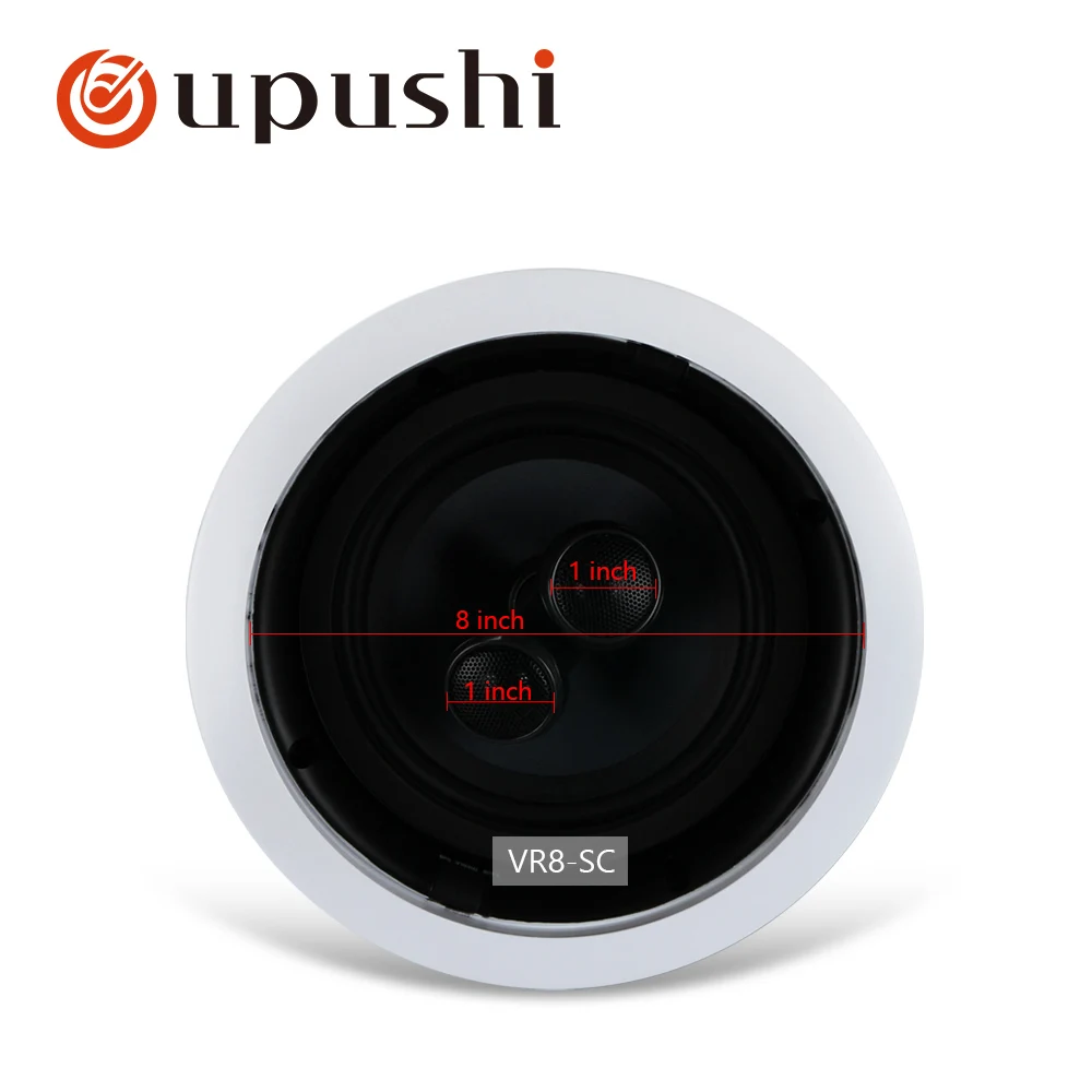 Oupushi VR8-C ABS пластик коаксиальный потолочный динамик для дома настенный динамик система домашнего кинотеатра лучшее качество звука