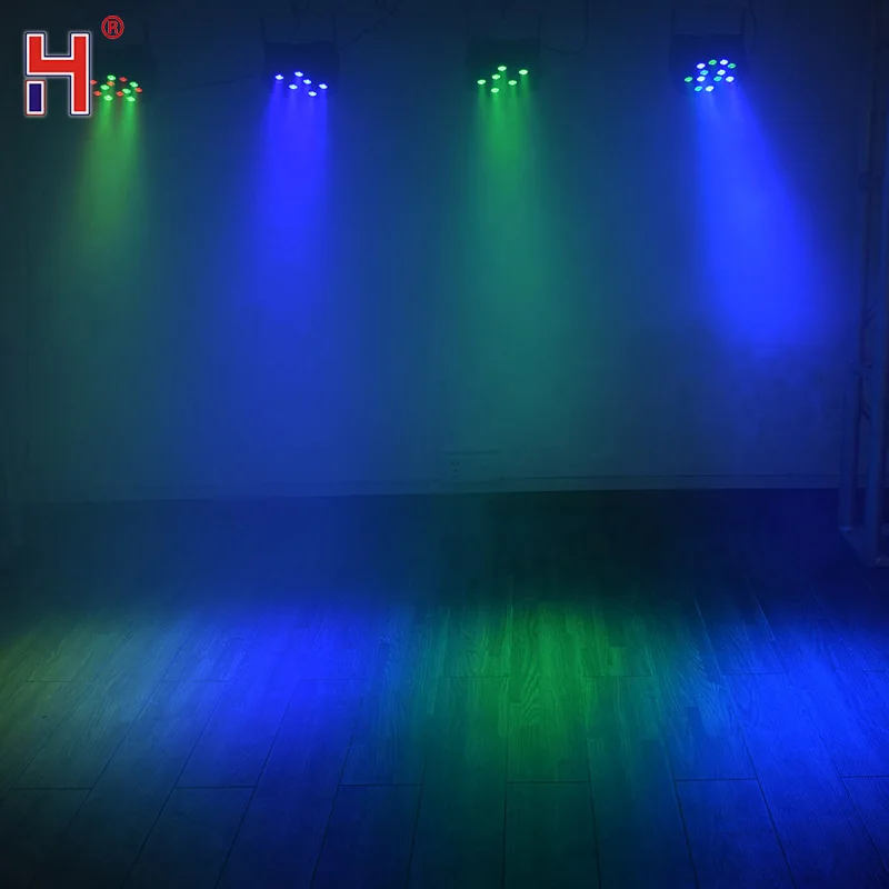 Светодиодный светильник для вечеринки 18x3 Вт Lyre Wash RGB плоский с DMX512 дискотеки