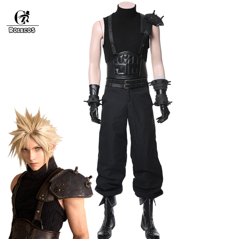ROLECOS игра Final Fantasy VII Cloud Strife костюм FF Косплей униформа наряд Взрослый Хэллоуин