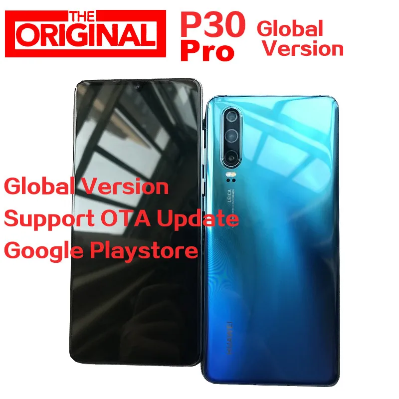 Новая модель международная версия HuaWei P30 Pro Смартфон Android 9,1 VOG L29 8G ram 128G rom 2340X1080 40.0MP NFC