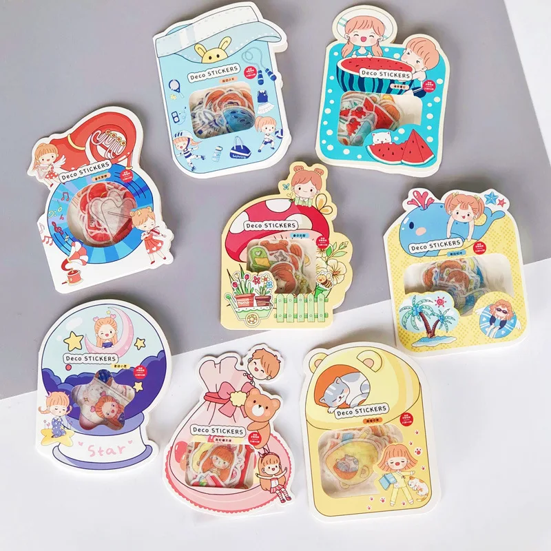 40 шт./лот бумажный стикер для маленькой девочки декоративный дневник записная книжка планировщик наклейка